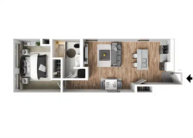 Property at 315 E 5th St Unit 1-301, Davenport, IA, 52801, 1 bed, 1 bath, [object Object]
