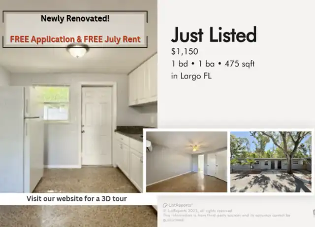 Property at 115 Cleveland Ave SW Unit B, Largo, FL, 33770, 1 bed, 1 bath, [object Object]