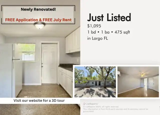 Property at 115 Cleveland Ave SW Unit B, Largo, FL, 33770, 1 bed, 1 bath, [object Object]