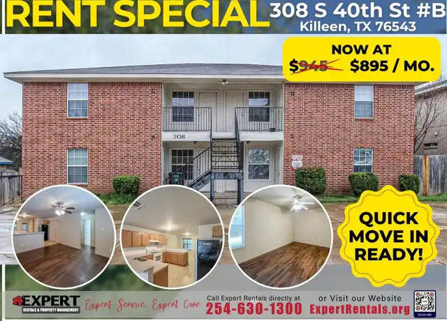 Property at 308 S 40th St Unit B, Killeen, TX, 76543, 3 beds, 2 baths, [object Object]