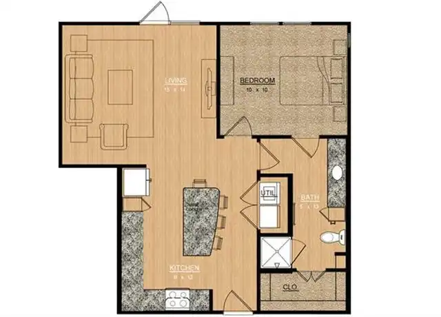 Property at 908 S Bishop Ave Unit 2-104, Dallas, TX, 75208, 1 bed, 1 bath, [object Object]