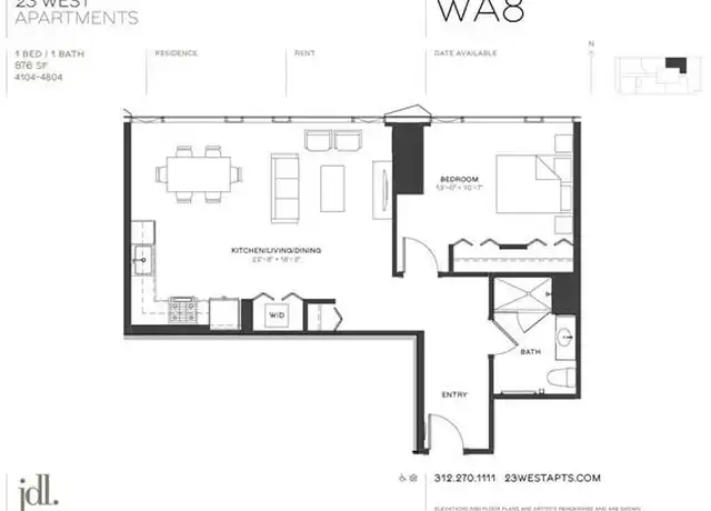 Property at 23 W Chicago Ave Unit 4504, Chicago, IL, 60654, 1 bed, 1 bath, [object Object]