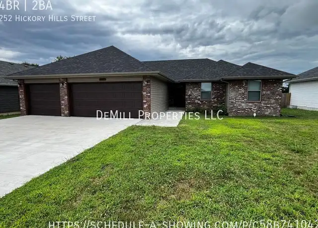 Property at 252 Hickory Hills St, Rogersville, MO, 65742, 4 beds, 2 baths, [object Object]