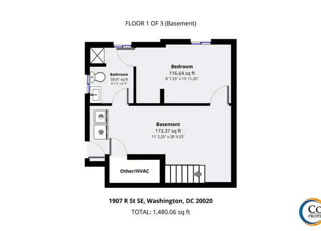 Property at 1907 R St SE, Washington, DC, 20020, 3 beds, 2 baths, [object Object]