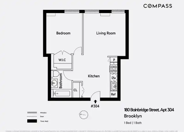 Property at 180 Bainbridge St Unit 304, Brooklyn, NY, 11233, 1 bed, 1 bath, [object Object]
