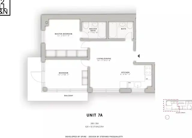 Property at 42 Allen St Unit 7A, New York, NY, 10002, 2 beds, 2 baths, [object Object]