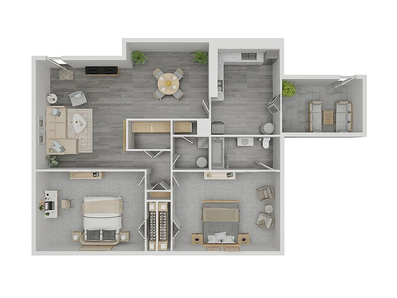 Ponderosa Pine 2 Bedroom 2 Bath