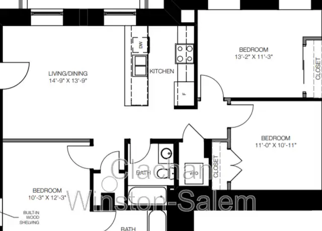 Property at 50 W 4th St Unit 23, Winston-Salem, NC, 27101, 3 beds, 2 baths, [object Object]