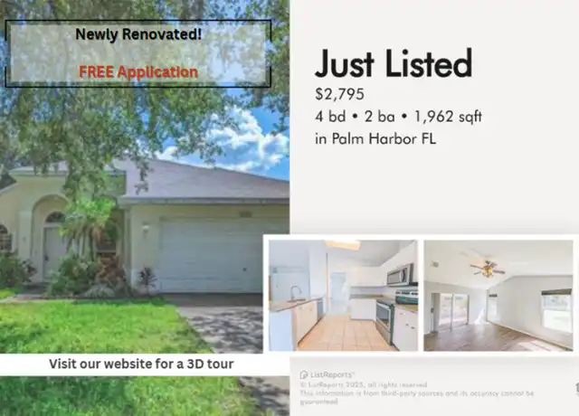 Property at 4768 Ridgemoor Cir, Palm Harbor, FL, 34685, 4 beds, 2 baths, [object Object]