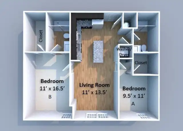 Property at 200 S 4th St Unit 426 2Bed/2Bath, Lafayette, IN, 47901, 2 beds, 2 baths, [object Object]