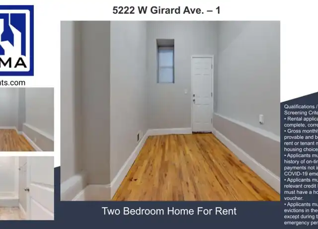 Property at 5222 W Girard Ave Unit 1, Philadelphia, PA, 19131, 1 bed, 1 bath, [object Object]