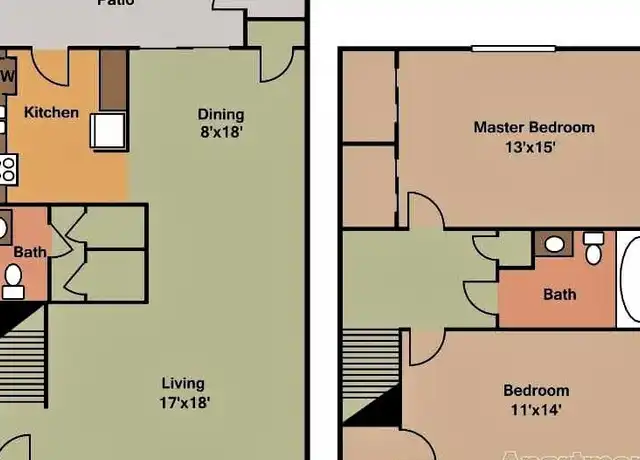 Property at Foxwood Apartments - 1436 Watson Blvd, Warner Robins, GA, 31093, 2 beds, 1.5 baths, [object Object]