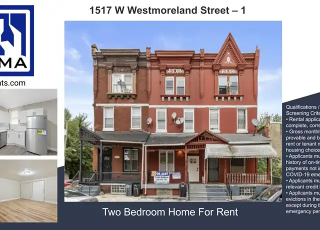 Property at 1517 W Westmoreland St Unit 1, Philadelphia, PA, 19140, 2 beds, 1 bath, [object Object]