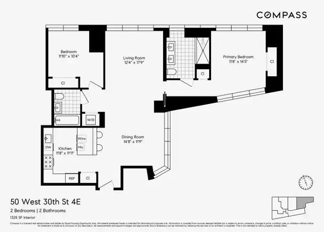 Property at 50 W 30th St Unit 4E, New York, NY, 10001, 2 beds, 2 baths, [object Object]