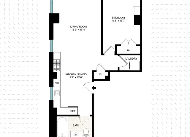 Property at 195 Bowery Unit 7W, New York, NY, 10002, 1 bed, 1 bath, [object Object]