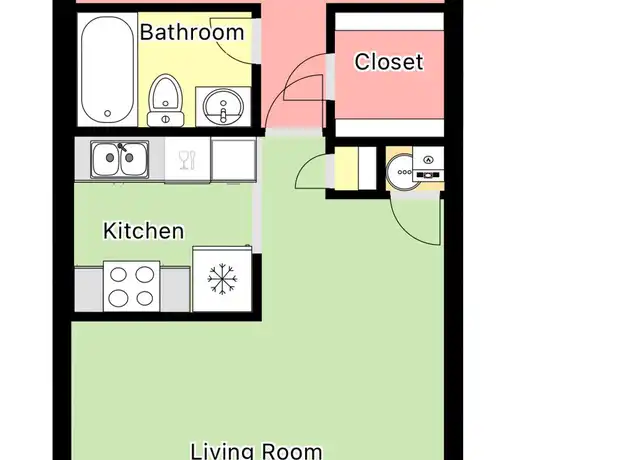 Property at 1524 16th St S Unit 1525-E, Birmingham, AL, 35205, 1 bed, 1 bath, [object Object]