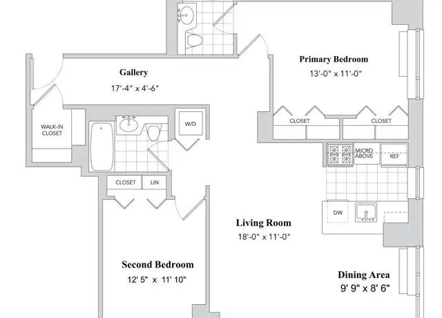 Property at 425 Main St Unit 5S, New York, NY, 10044, 2 beds, 2 baths, [object Object]