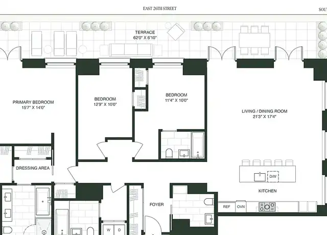 Property at 88 Lexington Ave #1606, New York, NY, 10016, 3 beds, 3.5 baths, [object Object]