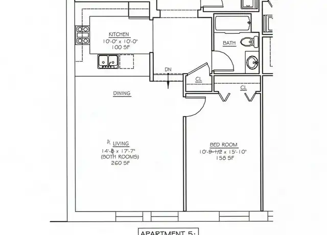 Property at 103 N College Ave Unit 5, Bloomington, IN, 47404, 1 bed, 1 bath, [object Object]