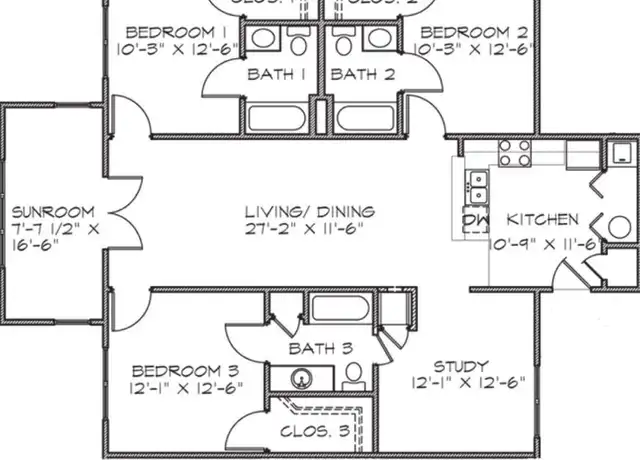 Property at 302 Campus Walk Trl Unit 1, Elon, NC, 27244, 1 bed, 1 bath, [object Object]