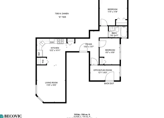 Property at 7381 N Damen Ave Unit 7383-3E, Chicago, IL, 60645, 2 beds, 1 bath, [object Object]