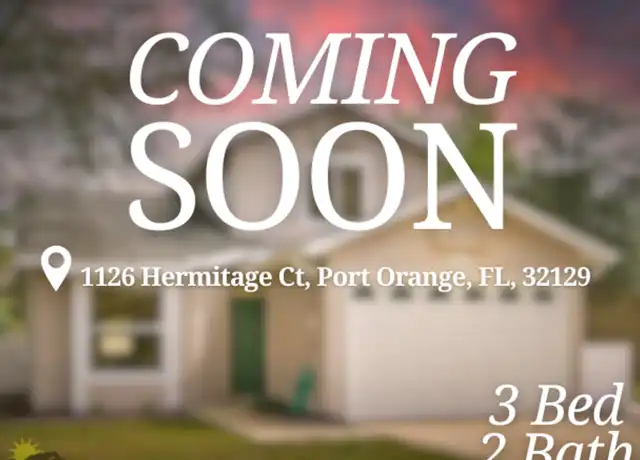 Property at 1126 Hermitage Ct, Port Orange, FL, 32129, 3 beds, 2 baths, [object Object]