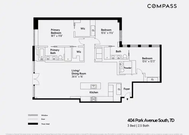 Property at 404 Park Ave S Unit 7D, New York, NY, 10016, 3 beds, 2.5 baths, [object Object]