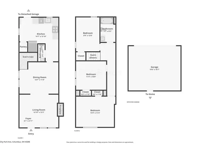 Property at 1289 City Park Ave, Columbus, OH, 43206, 3 beds, 1.5 baths, [object Object]