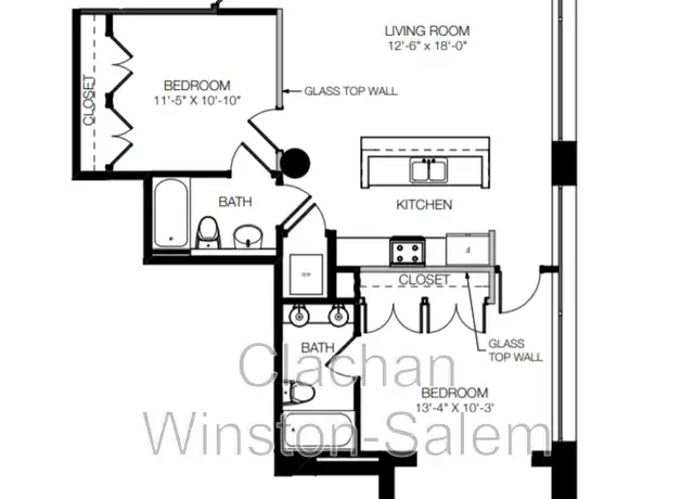 Property at 675 N Main St Unit 401, Winston-Salem, NC, 27101, 2 beds, 2 baths, [object Object]