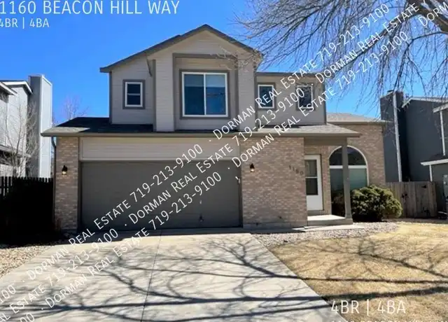 Property at 1160 Beacon Hill Way, Colorado Springs, CO, 80905, 4 beds, 3.5 baths, [object Object]