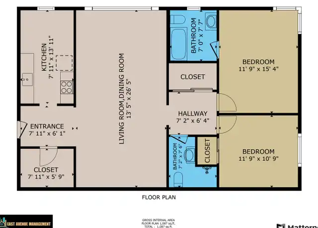 Property at 1100 East Ave Unit 4C, Rochester, NY, 14607, 2 beds, 2 baths, [object Object]