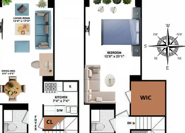 Property at 445 5th Ave Unit 17B, New York, NY, 10016, 1 bed, 2 baths, [object Object]