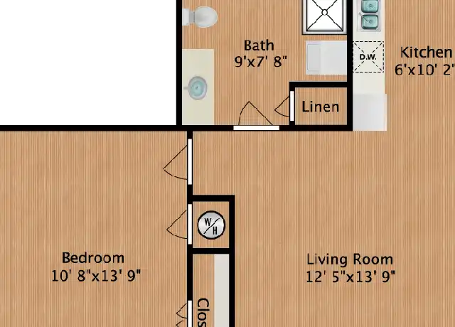 Property at 40 Village Pl, Ithaca, NY, 14850, 1 bed, 1 bath, [object Object]