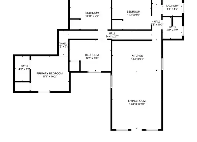 Property at 502 W Drew St Unit B, Kirbyville, TX, 75956, 4 beds, 2 baths, [object Object]