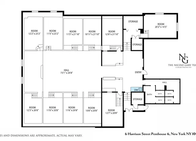 Property at 6 Harrison St Unit 6FL, New York, NY, 10013, 1 bed, 2 baths, [object Object]