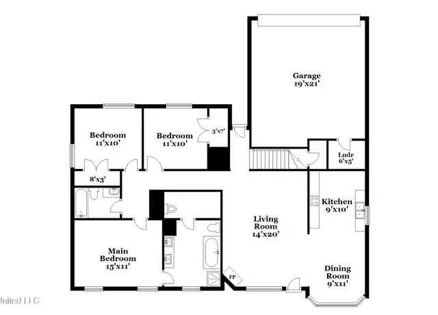 Property at 1828 Cresent Ln, Southaven, MS, 38671, 4 beds, 2 baths, [object Object]
