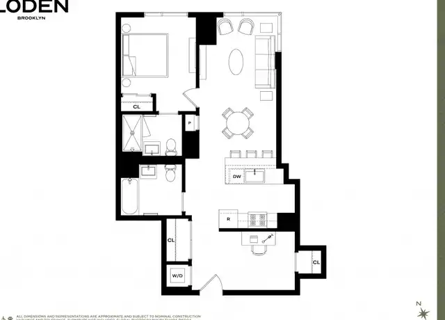 Property at 54 Crown St Unit 431, Brooklyn, NY, 11225, 1 bed, 2 baths, [object Object]