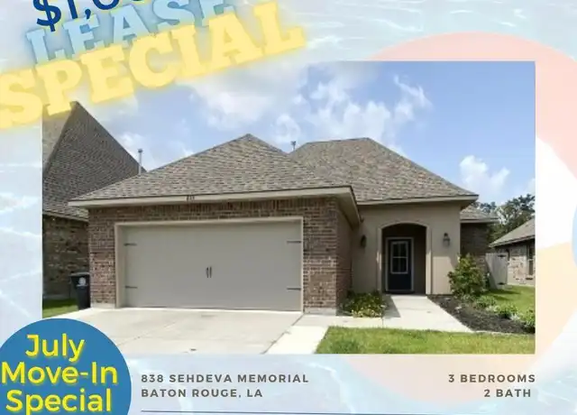 Property at 838 Sehdeva Memorial Dr, Baton Rouge, LA, 70820, 3 beds, 2 baths, [object Object]