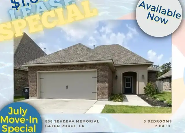 Property at 838 Sehdeva Memorial Dr, Baton Rouge, LA, 70820, 3 beds, 2 baths, [object Object]