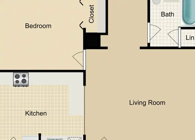 Property at 206 N 37th St Unit 501, Omaha, NE, 68131, 1 bed, 1 bath, [object Object]