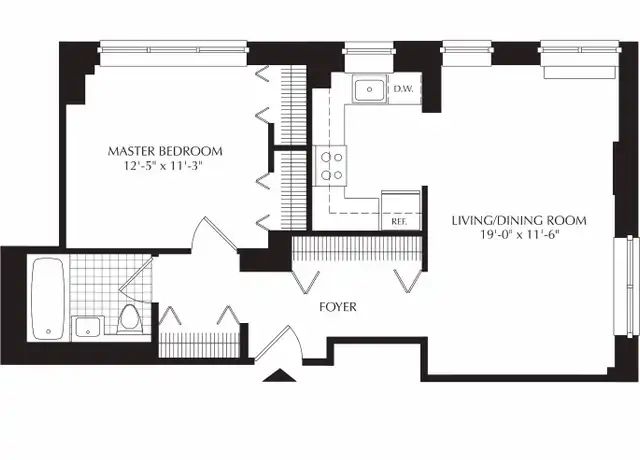 Property at 250 W 93rd St Unit 19-D, New York, NY, 10025, 1 bed, 1 bath, [object Object]