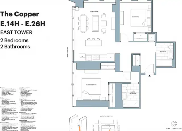 Property at 626 1st Ave Unit E-25H, New York, NY, 10016, 2 beds, 2 baths, [object Object]
