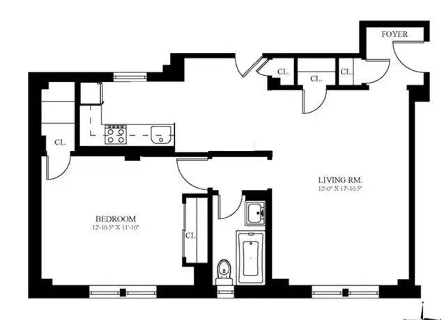 Property at 134 W 93rd St Unit 2A, New York, NY, 10025, 1 bed, 1 bath, [object Object]