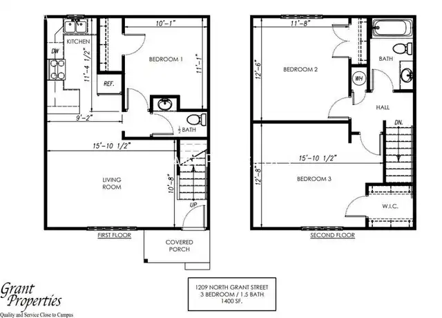 Property at 1209 N Grant St Unit 2, Bloomington, IN, 47408, 3 beds, 1.5 baths, [object Object]