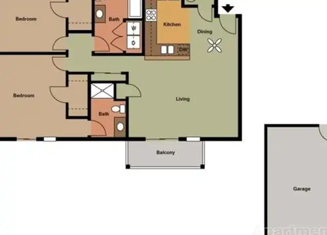 Property at Meadow Springs Apartments, LLC - 201 Air Park Dr, Watertown, WI, 53094, 2 beds, 2 baths, [object Object]
