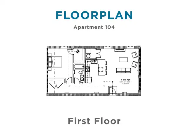 Property at 614 E Main St Unit 104, Chattanooga, TN, 37408, 1 bed, 1 bath, [object Object]