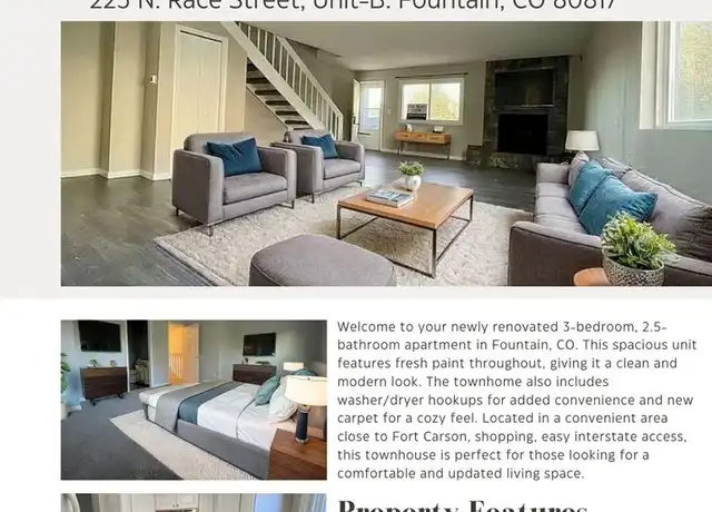 Property at 219 N Race St Unit 219RSB, Fountain, CO, 80817, 3 beds, 2.5 baths, [object Object]