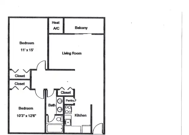 Property at 334 Jarvis St Unit 204, Ypsilanti, MI, 48197, 2 beds, 1 bath, [object Object]