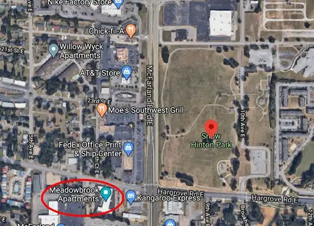 Property at Meadowbrook Apartments - 603 Hargrove Rd E, Tuscaloosa, AL, 35401, 1 bed, 1 bath, [object Object]