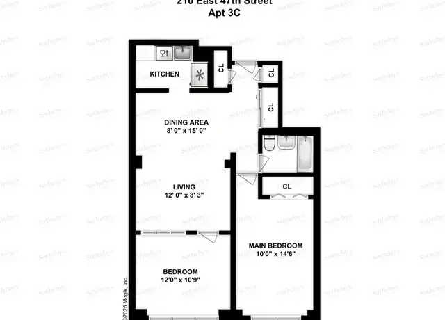 Property at 210 E 47th St Unit 3C, New York, NY, 10017, 2 beds, 1 bath, [object Object]
